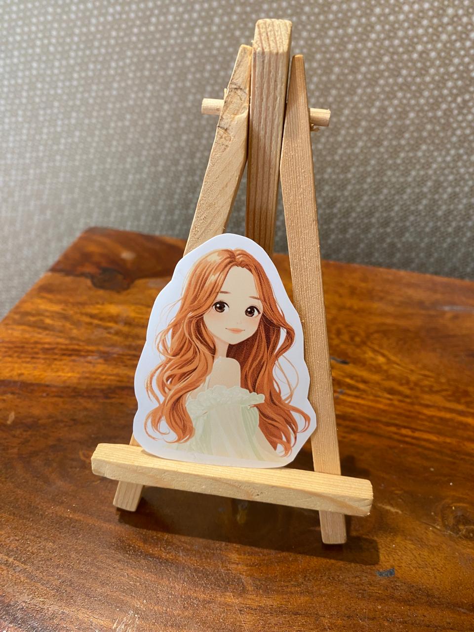 Cute Anime-Inspired Girl Stickers Aesthetic for Journaling, Scrapbooking & Planners