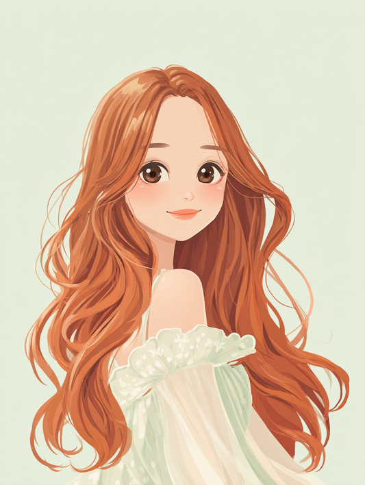 Cute Anime-Inspired Girl Stickers Aesthetic for Journaling, Scrapbooking & Planners